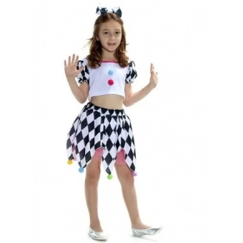 Fantasia Colombina Rosa Infantil Sulamericana