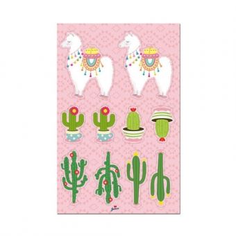 Adesivo Especial Love Lhama c/20 Junco