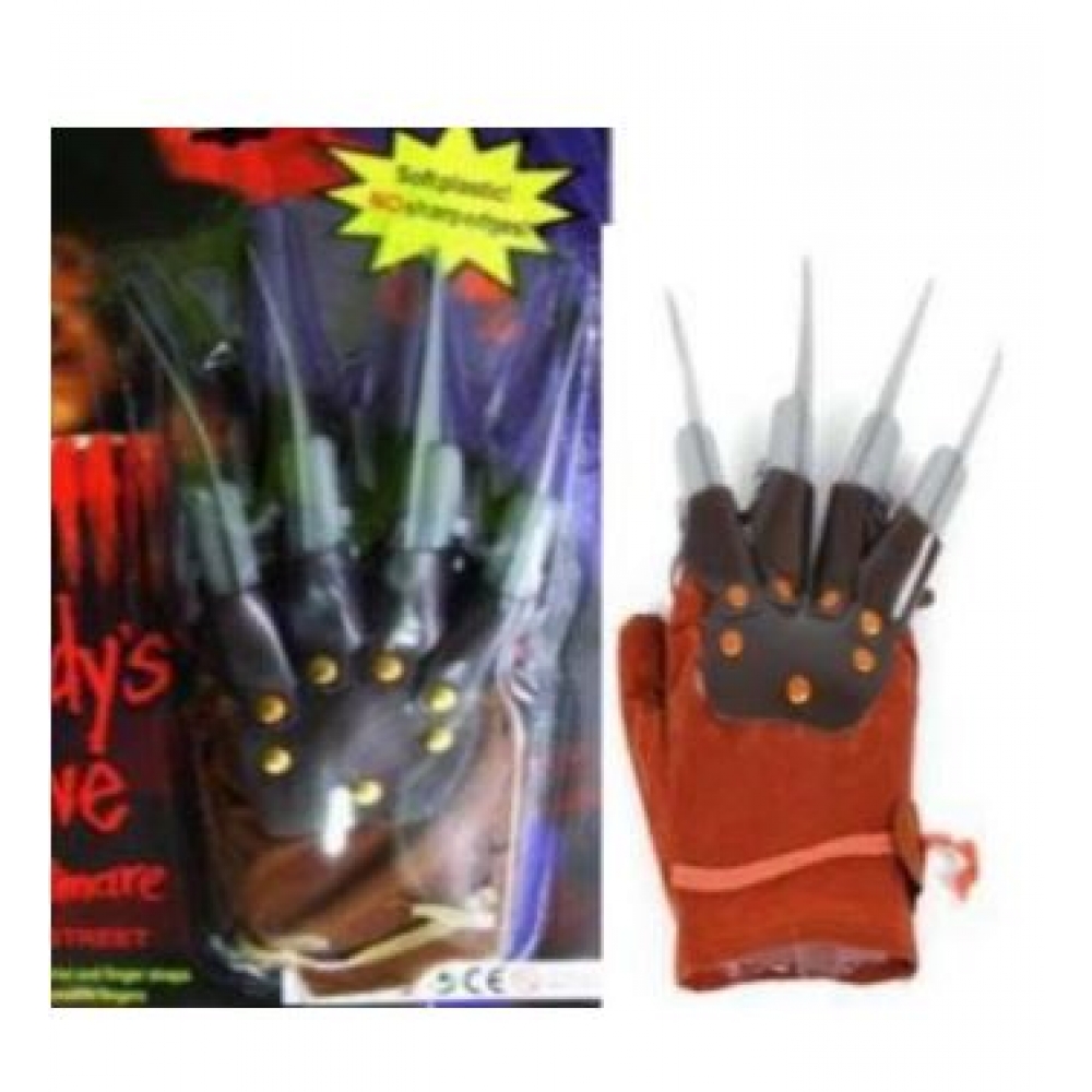 Luva Garra do Freddy Halloween - Acessórios para fantasia