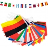 Bandeirola de Países 8 Metros c/32 Bandeiras - Decoração