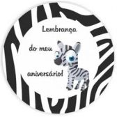 Adesivo Redondo Safári - Zebra c/20 Duster Festas - Temas infantis