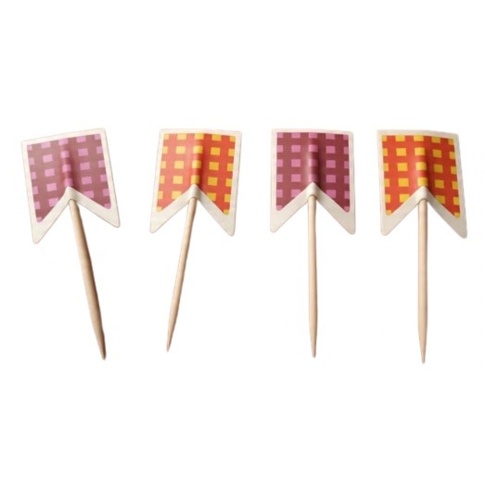 Toppers Para Doces e Salgados Bandeirinha Festa Junina c/24 - Festa Junina