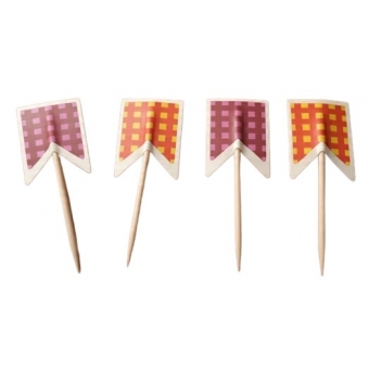 Toppers Para Doces e Salgados Bandeirinha Festa Junina c/24