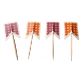 Toppers Para Doces e Salgados Bandeirinha Festa Junina c/24 - Festa Junina