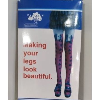 Meia 7/8 Vermelha Com Naipes e Laço Adulto