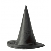 Chapéu de Bruxa Liso Preto Adulto - Chapéus