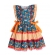 Vestido Junino Infantil Arraia Laranja - Fantasias Juninas