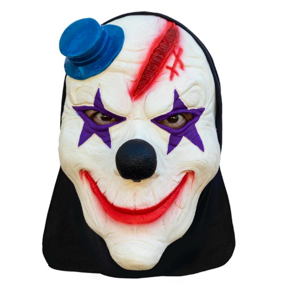 Máscara Palhaço Com Chapéu Capuz Spook - Halloween