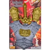 Kit Fantasia Gladiador Medieval infantil Master Toy - Kit Fantasia