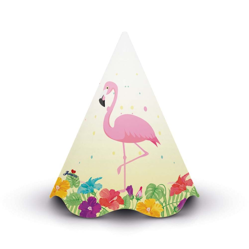 Chapéu Cone Tropical c/8 Junco - Temas Infantis