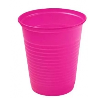 Copo Plástico 200ml Biodegradável Pink c/50 Trik Trik