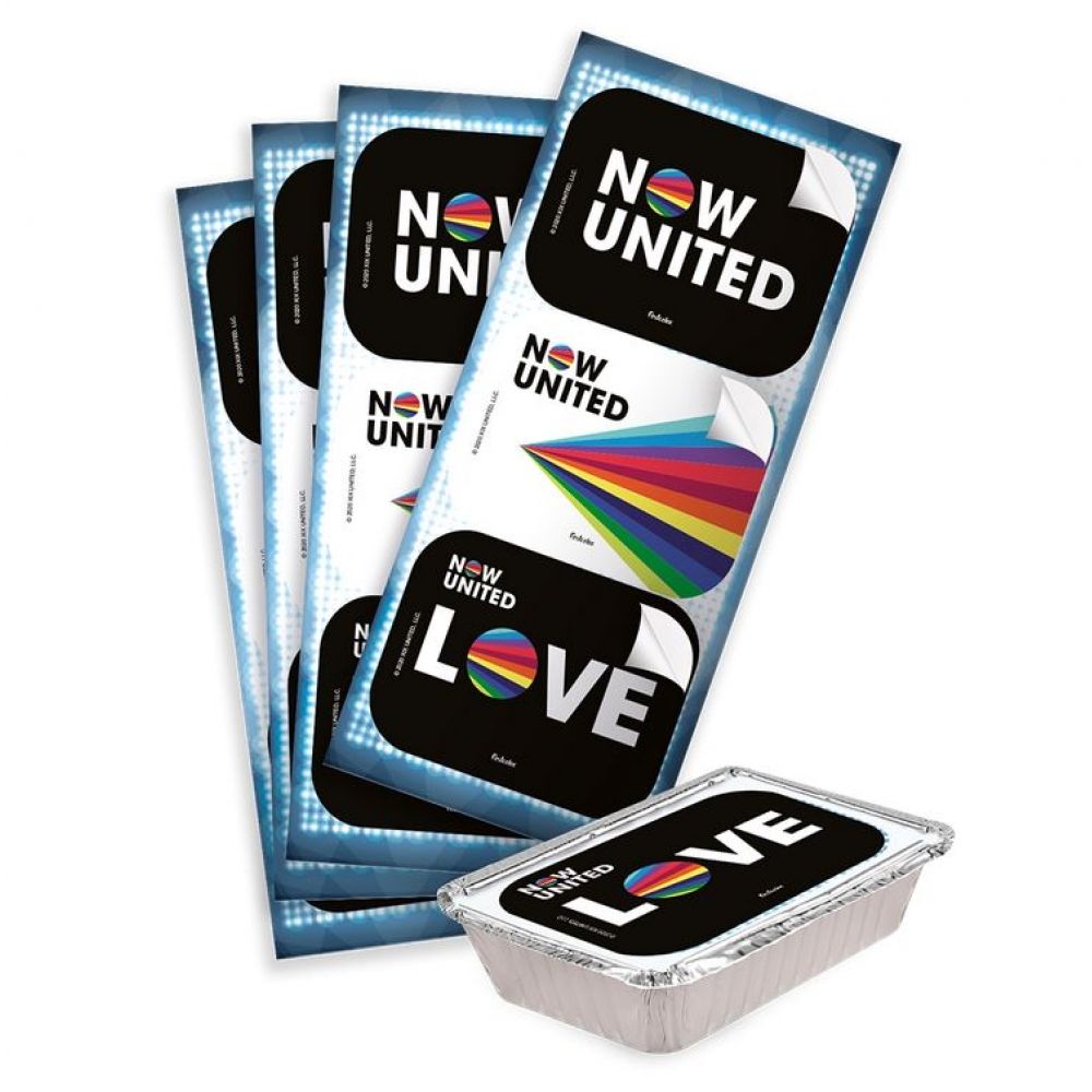 Adesivo Retangular Now United c/12 Festcolor - Temas Infantis