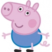 Mini Personagem E.V.A George Pig - Peppa Pig c/6 Piffer - Temas Infantis