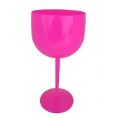 Taça de Gin 600ml Acrílica Rosa Neon - Descartáveis