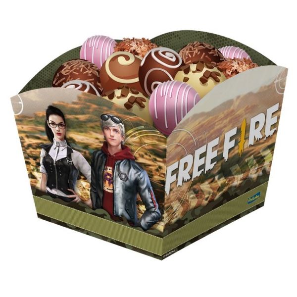 Cachepot Free Fire c/8 Festcolor - Temas Infantis