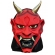 Máscara Látex Diabo Dente de Prata Capuz Spook - Máscaras de Terror