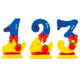 Vela Numeral Branca de Neve Velinda