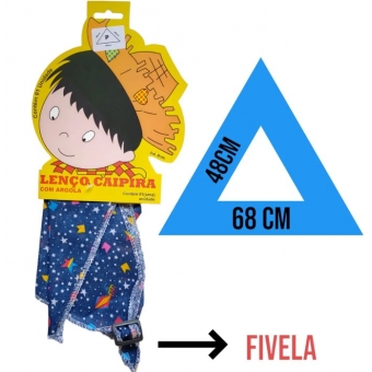 Lenço Junino Estampado Pequeno Para Pescoço