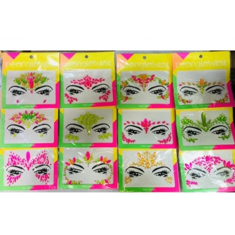 Pedrinhas Para Rosto Neon Carnaval