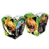 Cachepot Miraculous Ladybug Cat Noir c/8 Regina Festas - Temas Infantis