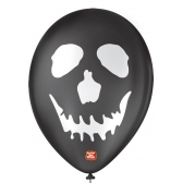 Balão Halloween Caveira Preta c/25 Balões São Roque - Balões