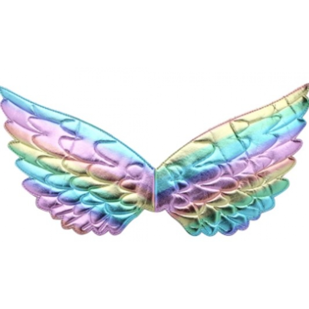 Asa de Anjo Infantil Metalizada Arco Íris - Acessórios para fantasia