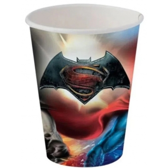 Copo de Papel Batman x Superman 200ml c/8 Festcolor