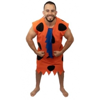 Fantasia Homem das Cavernas Fred Flinstones Adulto Florecida