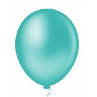 Balão 9 Liso Azul Turquesa c/50 Pic Pic