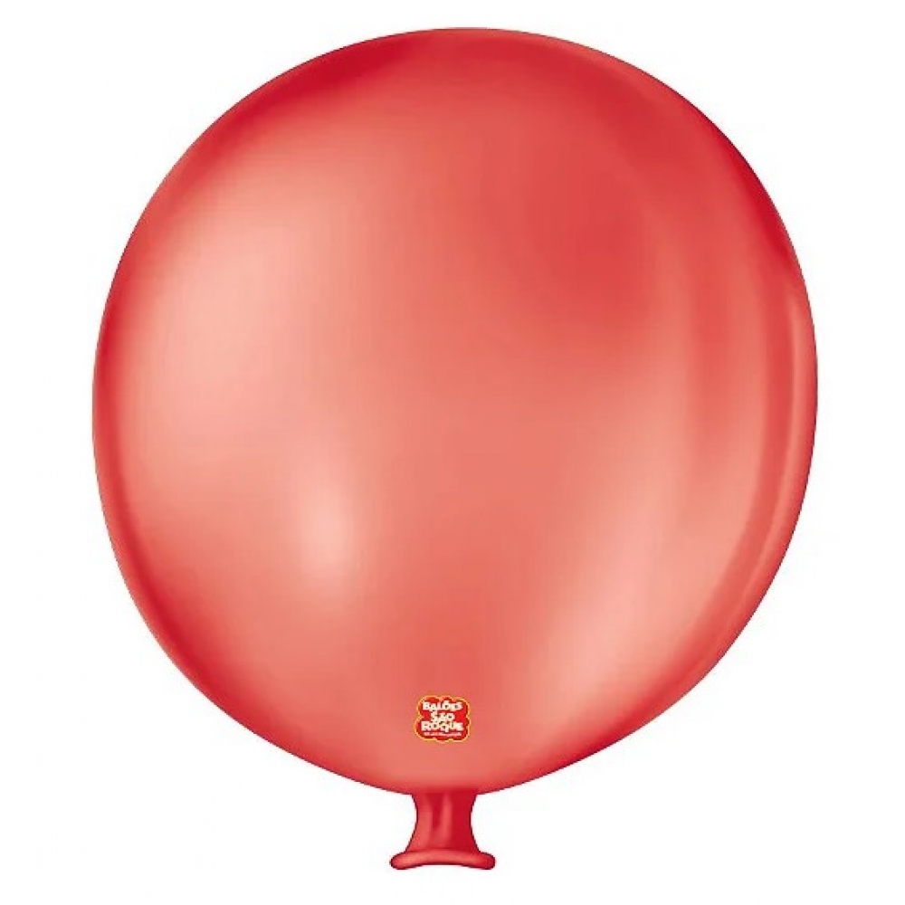 Balão Gigante Liso Vermelho Quente São Roque - Balões