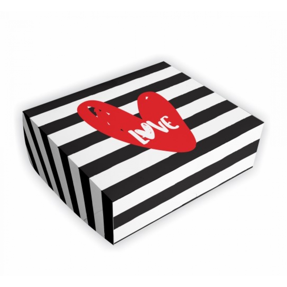 Caixa Para Doces Pequena Love c/6 Duster - Embalagens