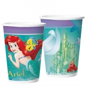 Copo de Papel 180ml Ariel Sereia c/8 Regina Festas - Temas Infantis