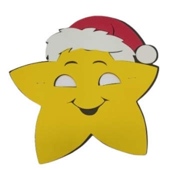 Máscara E.V.A Natal Estrela Grinfest